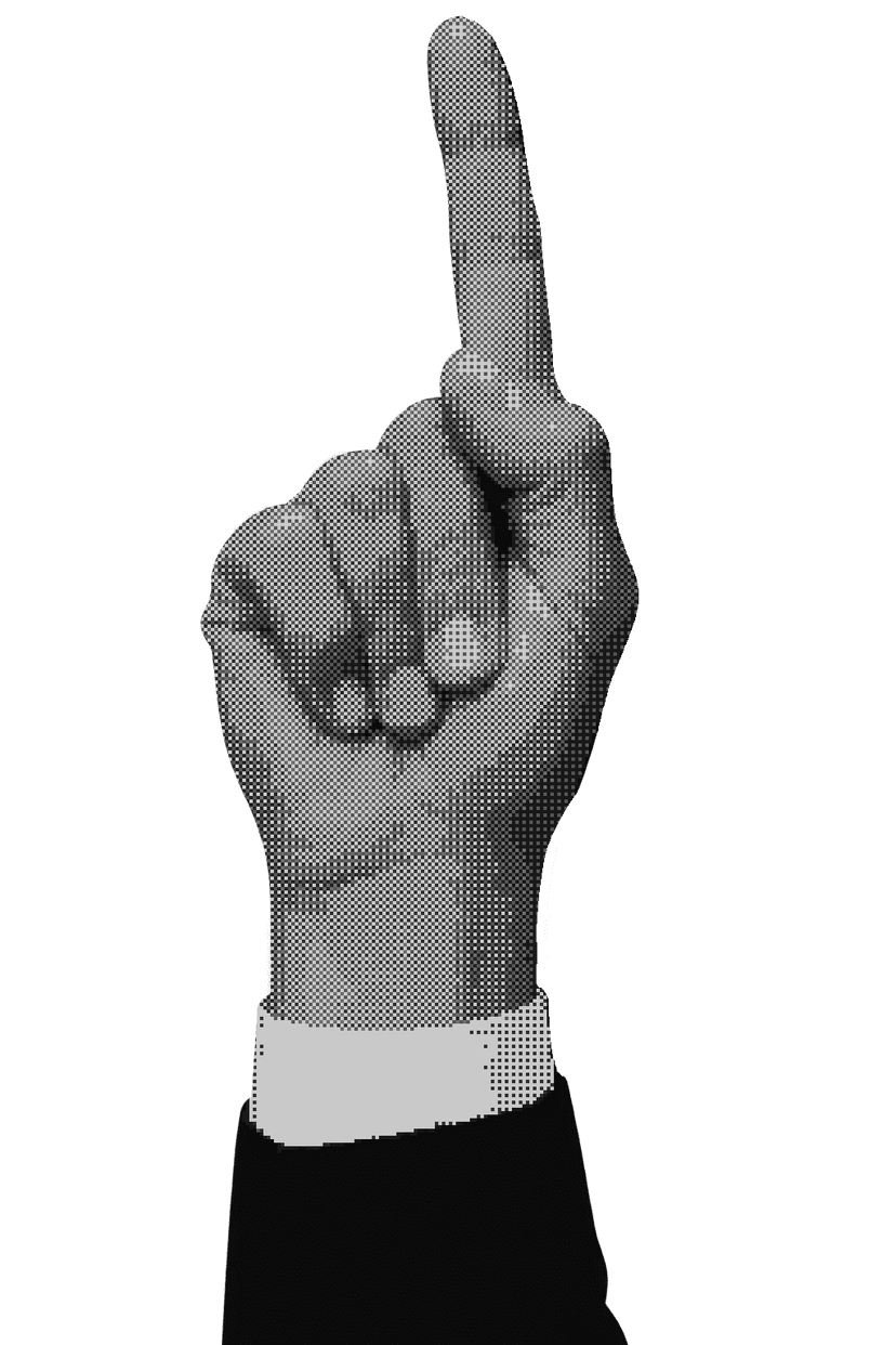 Pointing hand